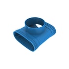 Wavin - Ventiza T en Y-stuk rond luchtkanaal T-Stuk Bl 195X125 H70 3M
