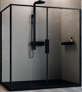 Novellini - Douchedeur riga 2a 116cm rose 1 mchr