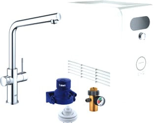 Grohe - Blue Professional Duo L Tapwatersysteem Blue Prof Duo L-Uitl Ch