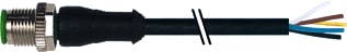 MURR - Sensor/actorkabel met connector M12 Male 5X0,34 Zw 40M