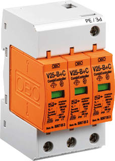OBO - V25 280 Netoverspanningsbeveiliging Oversp V25-B+C/3-280