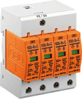 OBO - V25 280 Netoverspanningsbeveiliging Oversp V25-B+C/4-280