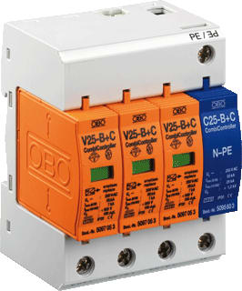 OBO - V25 280 Netoverspanningsbeveiliging Oversp V25-B+C/3+Npe