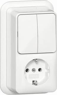 Gira - Opbouw Combinatie schakelaar/wcd Comb Serie/Wcd/Ra Opb Zwt