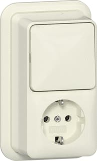 Gira - Opbouw Combinatie schakelaar/wcd Comb Wis/Wcd/Ra Opb Cwt