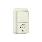 Gira - Opbouw Combinatie schakelaar/wcd Comb Wis/Wcd/Ra Opb Cwt