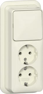 Gira - Opbouw Combinatie schakelaar/wcd Comb Wis/2V Cwt