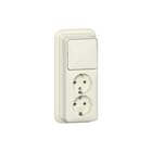 Gira - Opbouw Combinatie schakelaar/wcd Comb Wis/2V Cwt