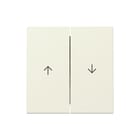 Gira - Bedieningselement / centr.pl. schakelmateriaal WIP 2V PIJL SYST55 CR.WIT