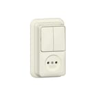 Gira - Opbouw Combinatie schakelaar/wcd Comb Serie/Wcd Z/Ra 2-P K