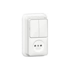 Gira - Opbouw Combinatie schakelaar/wcd Comb Serie/Wcd Z/Ra 2-P K