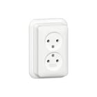 Gira - Opbouw Wandcontactdoos (WCD schakelmat.) Wcd Contactds 479111 Zwt