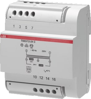 ABB - System pro M compact TS 1-fase stuurtransformator Trafo 63/12-24 C