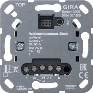Gira - Systeem 3000 Elektronische schakelaar (compleet) Elekschak Inb Relais