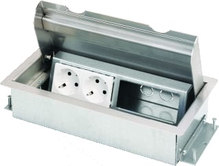 OCS - Servicebox Vloercontactdoos i 2x230v+2xleeg