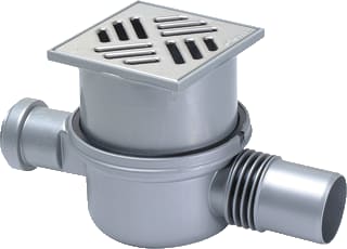 Kessel - System 100 Supervlak Vloerput met 1 aansluiting Syst100 Put Sprvlk 10X10