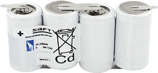 Saft - Noodverlichting Batterij, oplaadbaar sft batt set 4/vtd/sbs amp