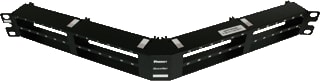 Panduit - QUICKNET Front-/patchpan. leeg kast/lessenr patchp 48v 8 sloten hoek