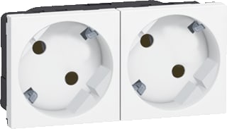 Legrand - Mosaic Wandcontactdoos (WCD schakelmat.) Wcd Ra 2V 45Gr Wt