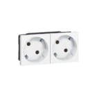 Legrand - Mosaic Wandcontactdoos (WCD schakelmat.) Wcd Ra 2V 45Gr Wt