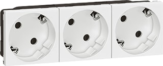 Legrand - Mosaic Wandcontactdoos (WCD schakelmat.) Wcd Ra 3V 45Gr Wt