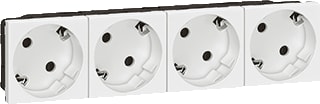 Legrand - Mosaic Wandcontactdoos (WCD schakelmat.) Wcd Ra 4V 45Gr Wt