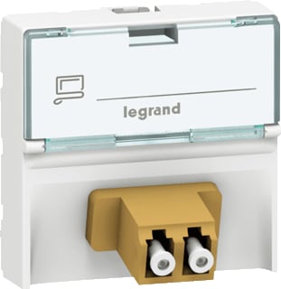 Legrand - Mosaic Datacontactdoos twisted pair Mos Glasv Wcd 2Xlc 2Mod