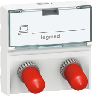 Legrand - Mosaic Datacontactdoos twisted pair mos glasv wcd 2xst 2mod