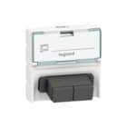 Legrand - Mosaic Datacontactdoos twisted pair Mos Glasv Wcd 2Xsc 2Mod