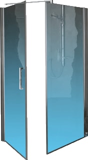 Novellini - Giada G+F wand Zijwand voor bad of douche Giadn F87 Zijw Hgl/Mch