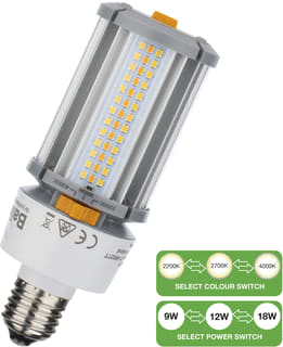 Bailey - LED Corn LED-lamp led switch e27 9w-18w