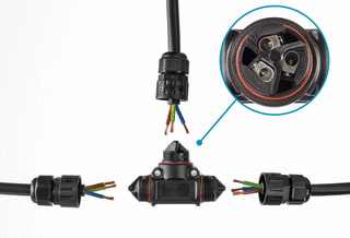 Conex - Conn. v insteekbare gebouwinstall. Kabelmof Ip68 3P 32A