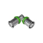 Ubel - STEELOX Fitting met 2 aansluitingen Kekelitst Knie 420 16Mm