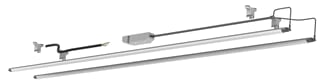Kiteo - RE-FIT Plafond-/wandarmatuur re-fit-set 2x24w t5 3000k