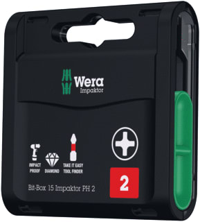 Wera - Bit kruisbit ph2x25mm 15dl