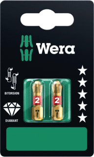 Wera - Bit kruisbit bdc ph2x25mm 2dl