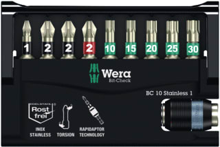 Wera - Bitset Stainless 1Sb 10Dl