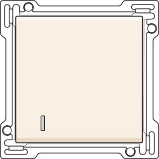 Niko - Original Bed.element / centr.pl. schakelmat. Wip+Lens Cr