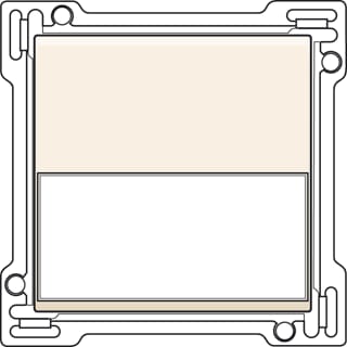 Niko - Original Bed.element / centr.pl. schakelmat. Wip Tekstveld Cr