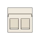 Niko - Original Inzetplaat schakelmateriaal Inzetplaat Mj 2V Creme