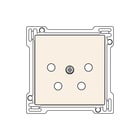 Niko - Original Inzetplaat schakelmateriaal Inzetplaat Telf Kpn Creme