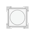 Niko - Original Bed.element / centr.pl. schakelmat. Dim Inzpl+Knop Wt