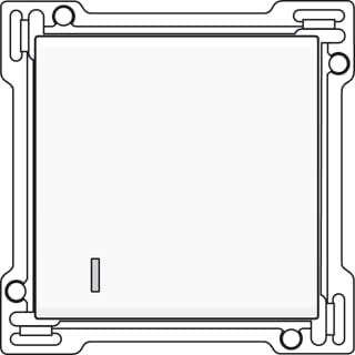 Niko - Original Bed.element / centr.pl. schakelmat. Wip+Lens Wt