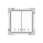 Niko - Original Bed.element / centr.pl. schakelmat. Knop Rolluik Wt