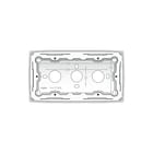 Niko - Original Opbouwbak inbouwschakelmateriaal Opbouwdoos Tweevoudig Wit