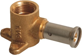 Henco - 2P-K Muurplaat Pers Muur/Pl 14X1/2 Kort