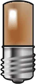 Niko - Basiselement Toebehoren Verlichtingselement schakelmat. Led Lamp E10 230V Amber