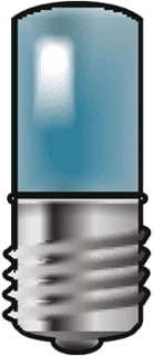 Niko - Basiselement Toebehoren Verlichtingselement schakelmat. Led Lamp E10 230V Blauw