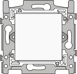 Niko - Basiselement Oriëntatieverlichtingsarmatuur Led Orientarm Wit 2100Lux