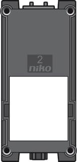 Niko - Data Inzetplaat schakelmateriaal Passtuk 2 1-Vdg